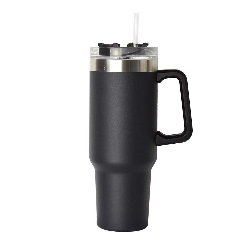 LMETJMA 40oz Mug With Lid and Straw Stainless Steel Vacuum Mug Tumbler Keep Cold and Hot Leak Proof Travel Coffee Mug KC0461