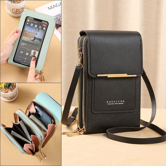 Women Crossbody Shoulder Bags Small mini PU Leather Female Cell Phone Pocket  Ladies Purse Card Clutches Wallet Messenger Girls