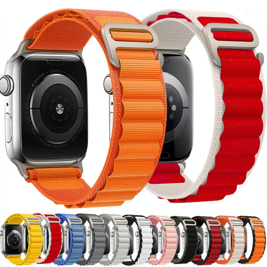 Alpine Loop Band for Apple Watch Strap 49mm 45mm 41mm 44mm 40mm 42mm 38mm 40 44 45mm Bracelet iWatch Ultra Series 7 6 5 4 3 SE 8