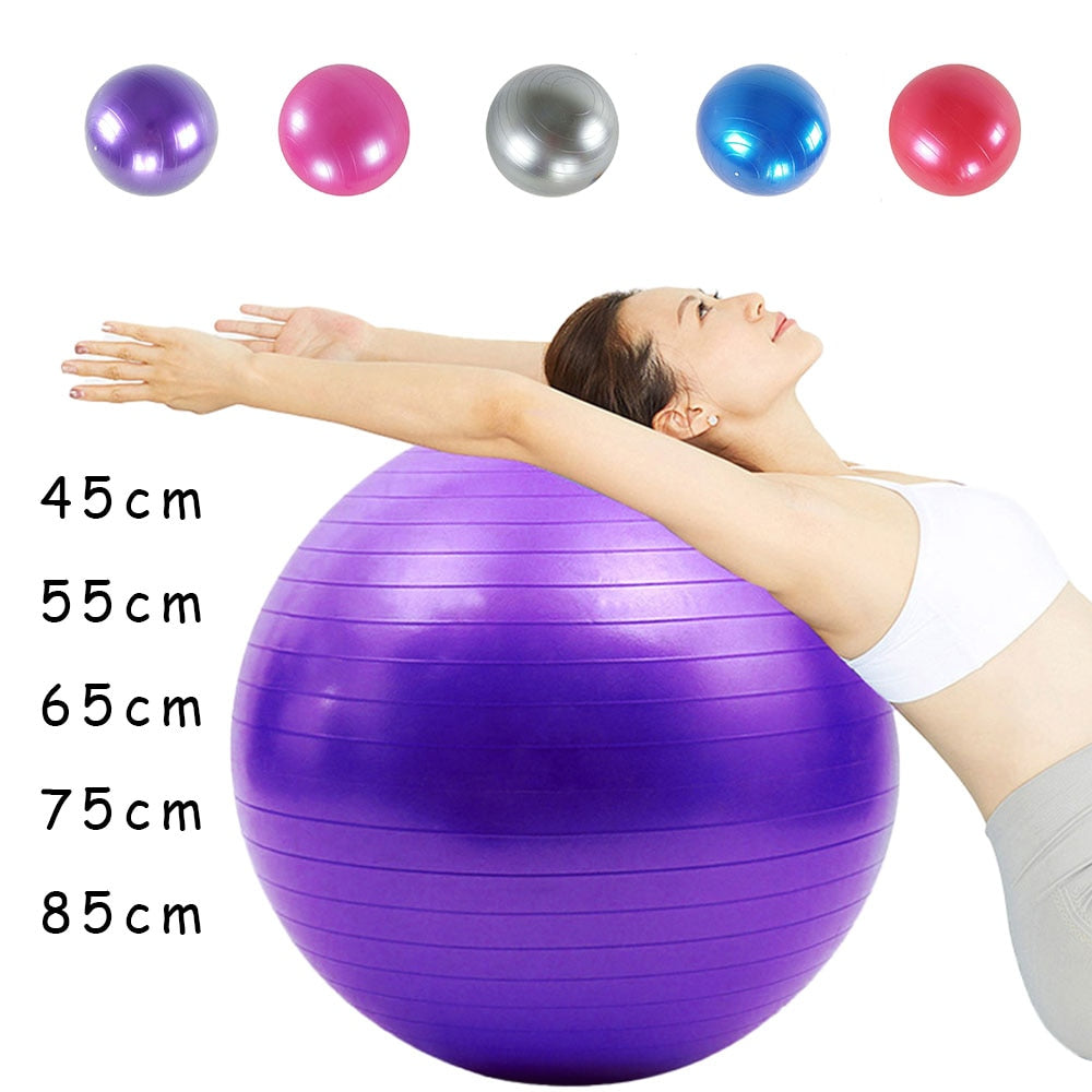 Pvc Fitness Ballen Yoga Bal Verdikte Explosieveilige Oefening Home Gym Pilates Apparatuur Balance Ball 45Cm/55cm/65Cm/75Cm/85Cm