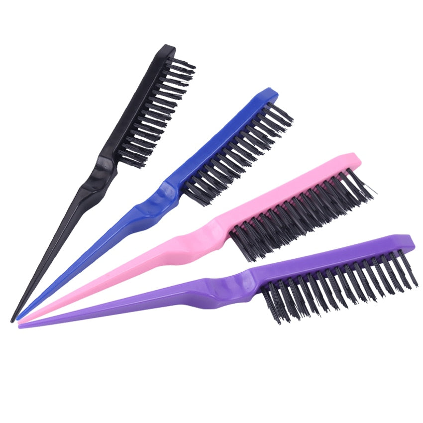 2PCS Fluffy Design Hairdressing Fixation Comb Effortless Styling And Hair Care Professional Essential Hair Brush Comb