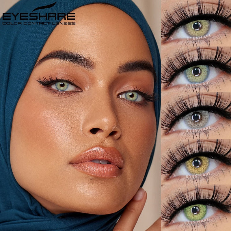 EYESHARE 1 Pair Colored Contact Lenses Natural Look Gray Eye Lenses Brown Contact Blue Lenses Fast Delivery Green Eye Lenses