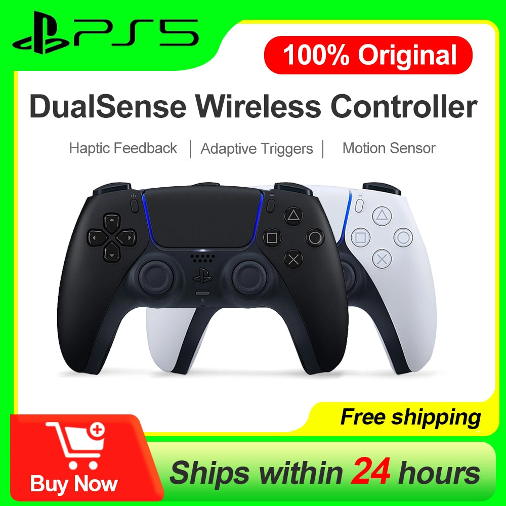 Sony PS5 DualSense Wireless Controller 100% Original Joystick Gamepad PlayStation 5 Control Game Console Bluetooth JoyPad PS5