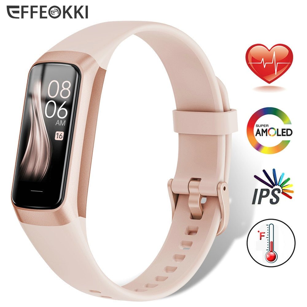 Amoled Smart Watch 2023 Smartwatch Band Women Heart Rate Blood Wartch Waterproof Connected Smart Bracelet Sport Fitness Tracker