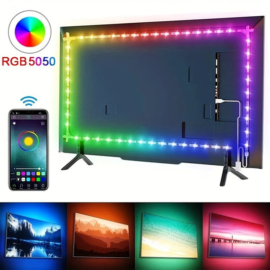 5050 RGB Led Strip Lights 5M Smart Application Remote Control Led Strip Color Changing For Room Home Decorative Party Festival