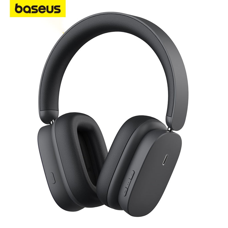 Baseus H1 ANC Bluetooth 5.2 Headsets Wireless Headphones, 40db Active Noise Cancellation, 70h Battery Life, 40mm Driver Unit