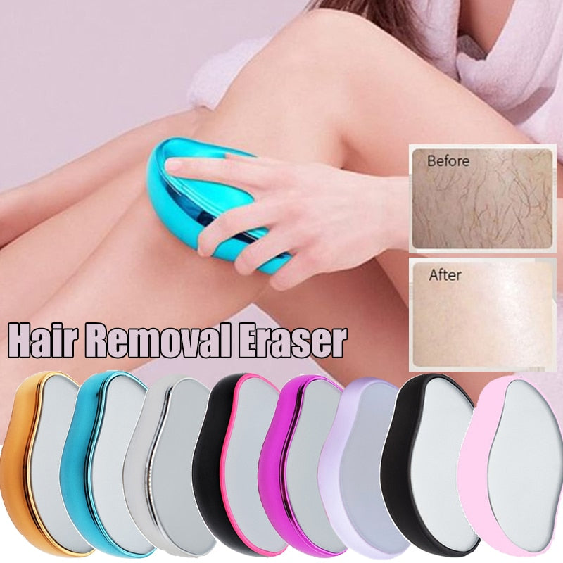 Nano Epilator Depilatory Hair Removal Shaver Crystal Glass Hair Removal Eraser Painless Depil Hop Stone Body Exfoliating 2023