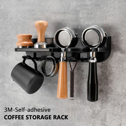 51/54/58mm Wall Mount Coffee Set Storage Rack Puching Free Espresso Coffee Portafilters Holder Coffeeware Organizer Accessories